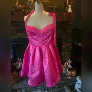 Pink corest top dress